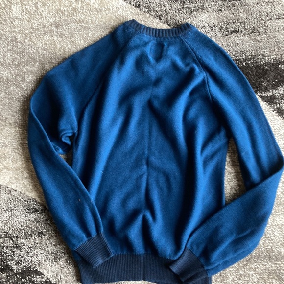 Burnside Blue Medium 100% Cotton Sweater - Picture 4 of 4